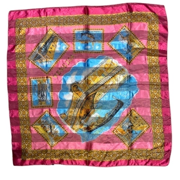Venezia Scarf Featured 6 Touristic Attractions 37 x 37 - Picture 2 of 11